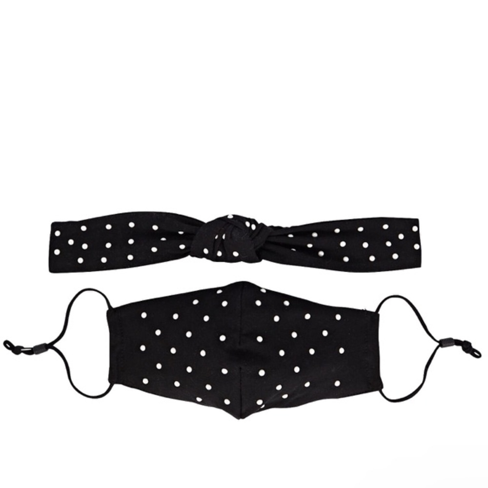 NWT lele sadoughi mask and headband